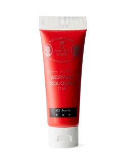 New Søstrene Grene Schweiz Acrylfarbe Orange Red