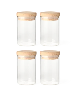 Hot Søstrene Grene Schweiz Aufbewahrungsgläser Mit Deckel 4er-Pack Clear