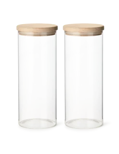 Best Søstrene Grene Schweiz Aufbewahrungsgläser Mit Deckel 2er-Pack Clear