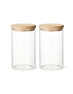 New Søstrene Grene Schweiz Aufbewahrungsgläser Mit Deckel 2er-Pack Clear
