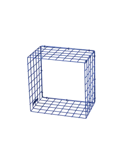 Discount Søstrene Grene Schweiz CUBE Wandregal Navy