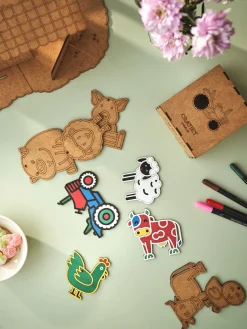 Hot Søstrene Grene Schweiz DIY-Set Animal Friends Brown