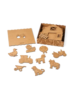 New Søstrene Grene Schweiz DIY-Set Barn Life Brown