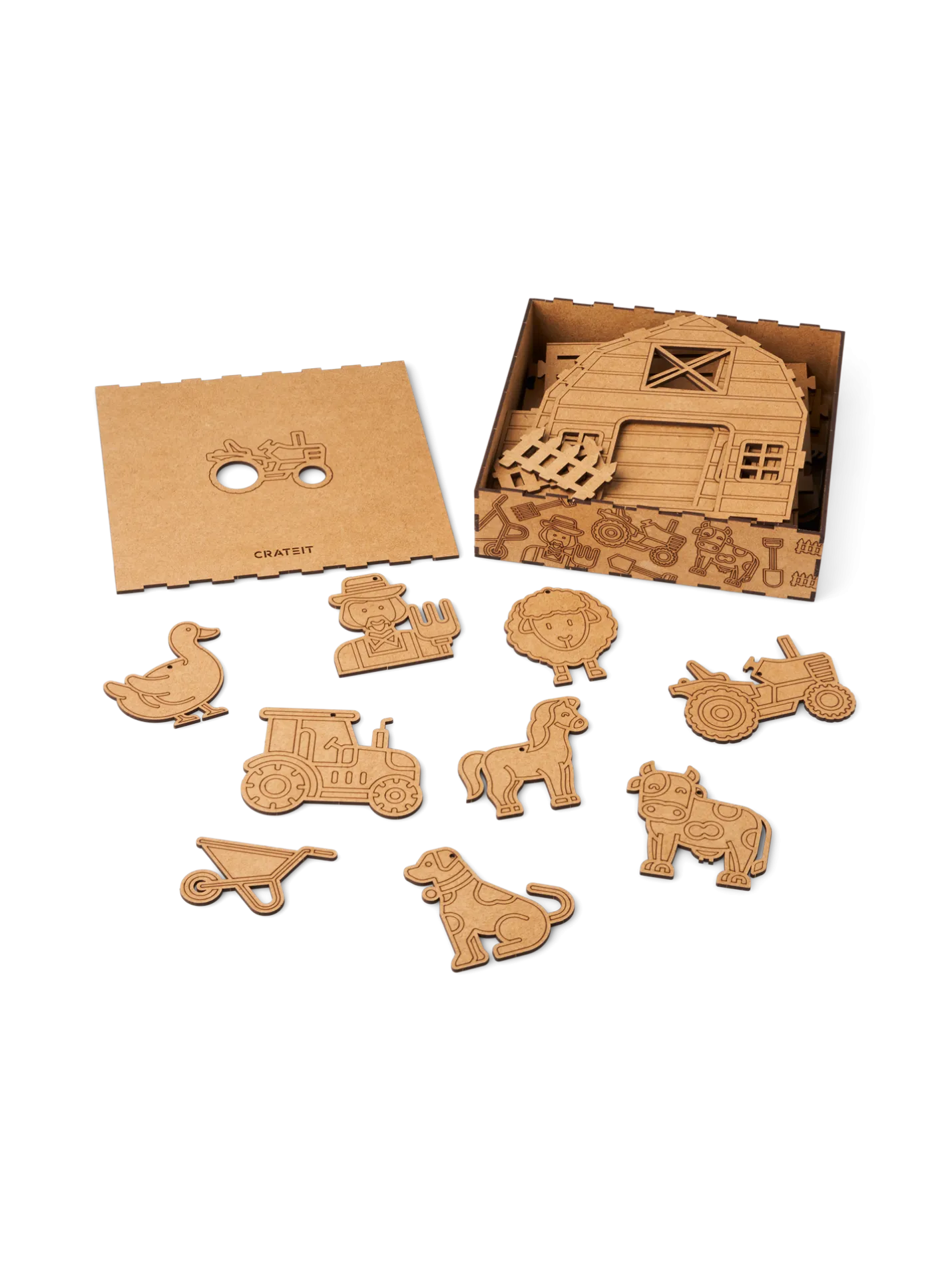 New Søstrene Grene Schweiz DIY-Set Barn Life Brown