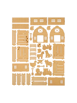 New Søstrene Grene Schweiz DIY-Set Barn Life Brown