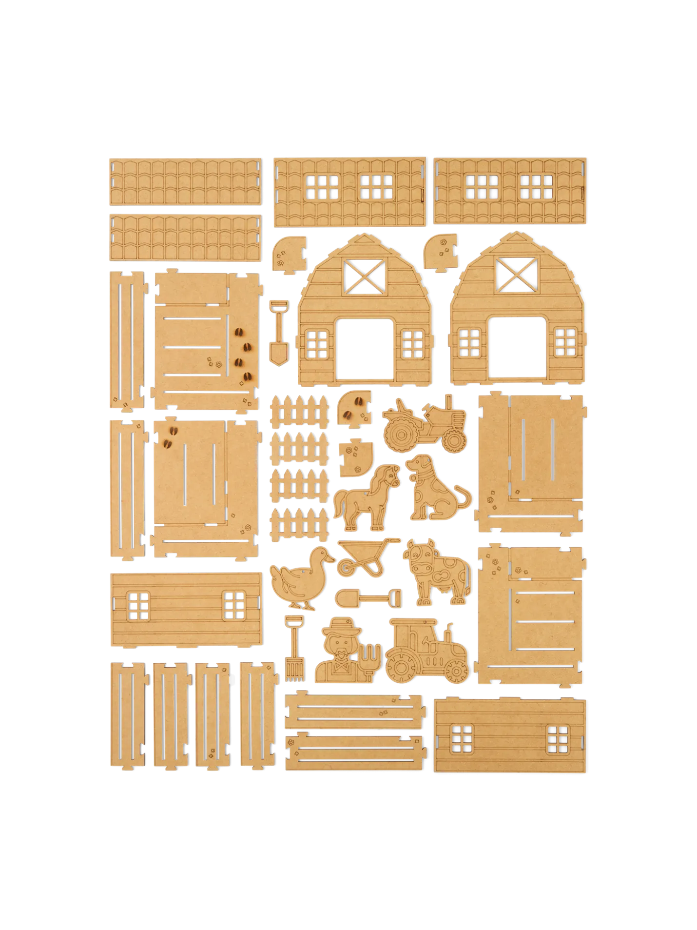 New Søstrene Grene Schweiz DIY-Set Barn Life Brown