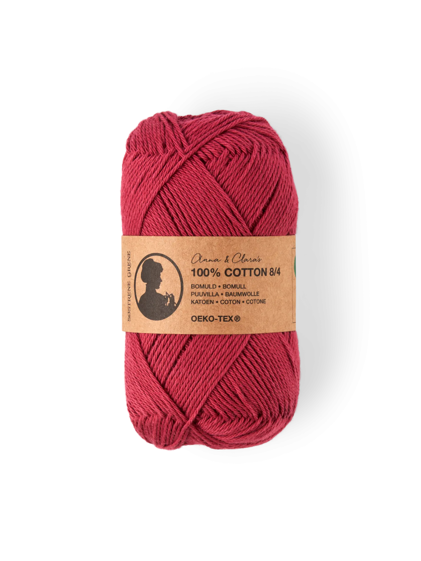Clearance Søstrene Grene Schweiz Garn 8/4 Brick Red