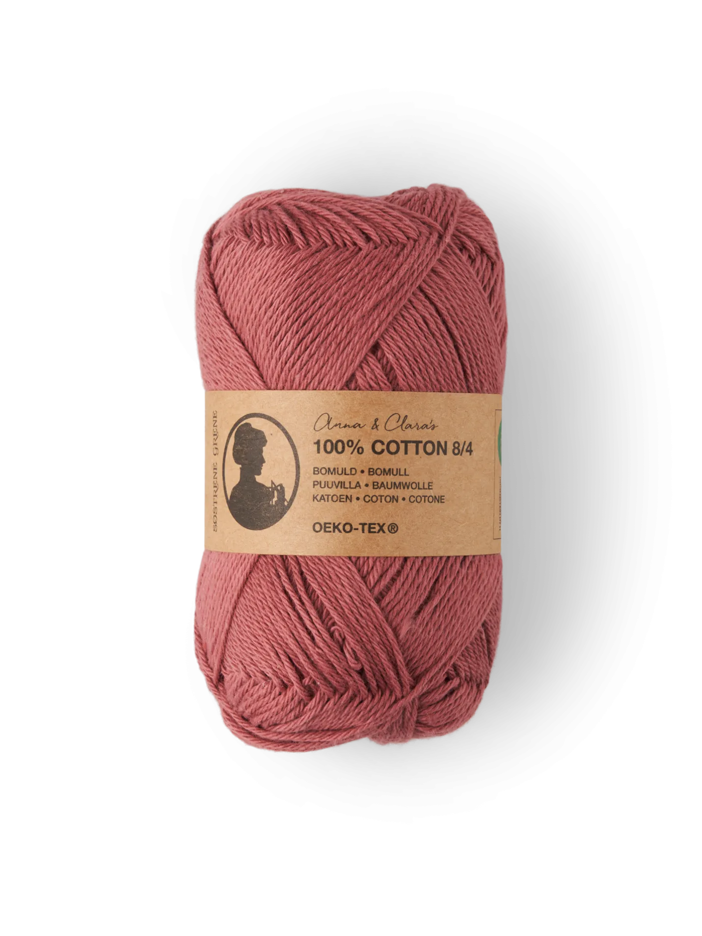 Clearance Søstrene Grene Schweiz Garn 8/4 Dark Rose