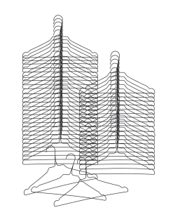 New Søstrene Grene Schweiz Kleiderbügel 50 Stck Black