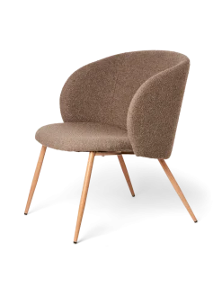 Outlet Søstrene Grene Schweiz Loungesessel Mit Bouclé-Stoff Brown