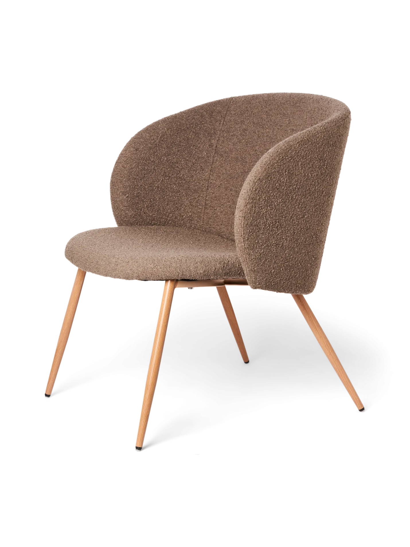 Outlet Søstrene Grene Schweiz Loungesessel Mit Bouclé-Stoff Brown