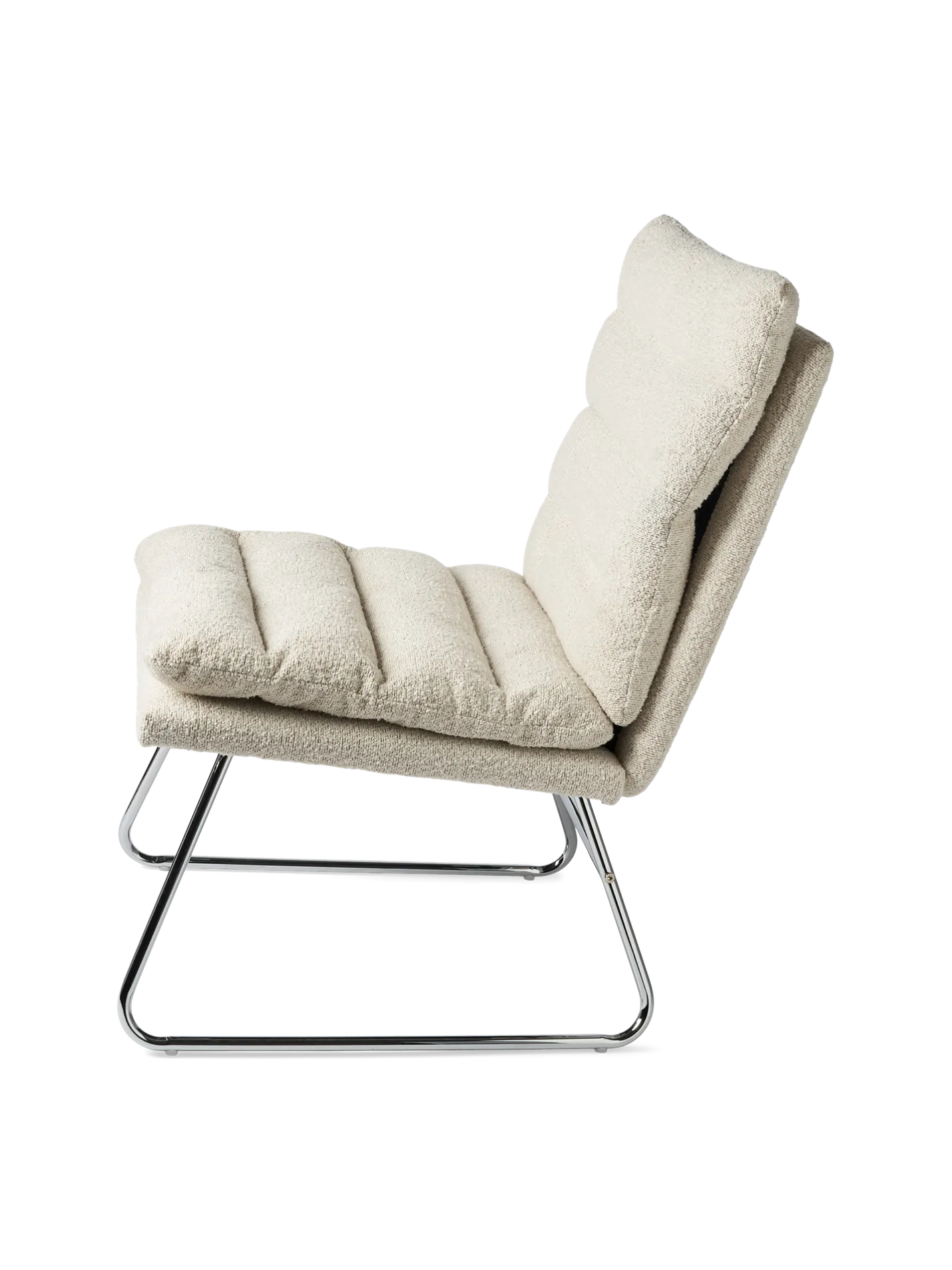 Hot Søstrene Grene Schweiz Loungesessel Mit Bouclé-Stoff Off White