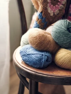 Søstrene Grene Schweiz Mohair-Nylon-Garn Curry