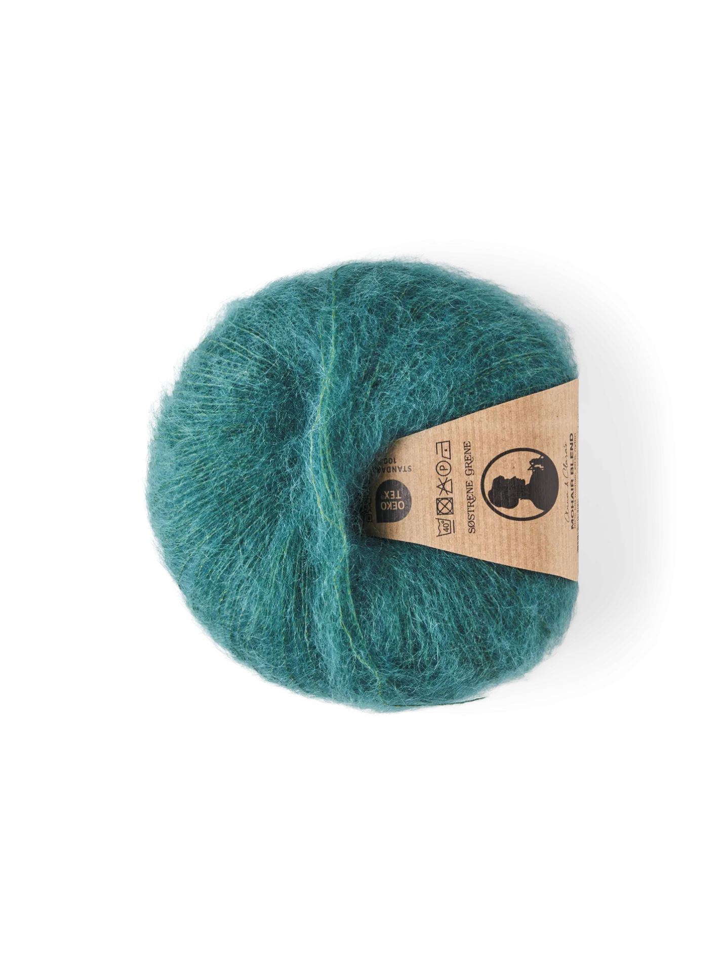 New Søstrene Grene Schweiz Mohair-Nylon-Garn Dark Green