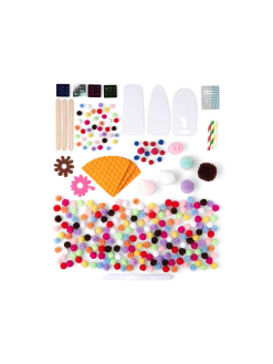 New Søstrene Grene Schweiz Pom-Pom-Eis-DIY-Set Multi