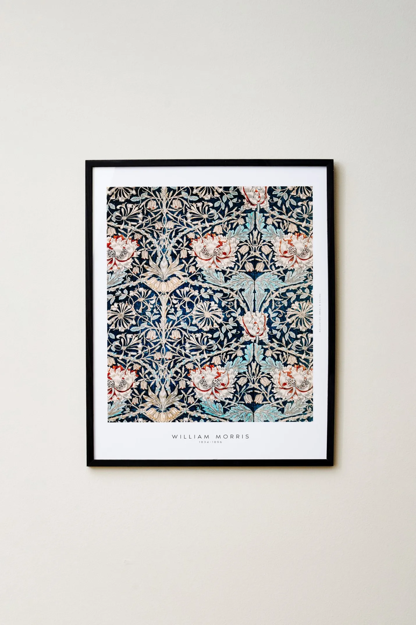 Clearance Søstrene Grene Schweiz Poster Blue Flowers 40 X 50 Milky Blue