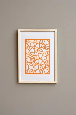 Outlet Søstrene Grene Schweiz Poster Croissants A4 Burned Orange