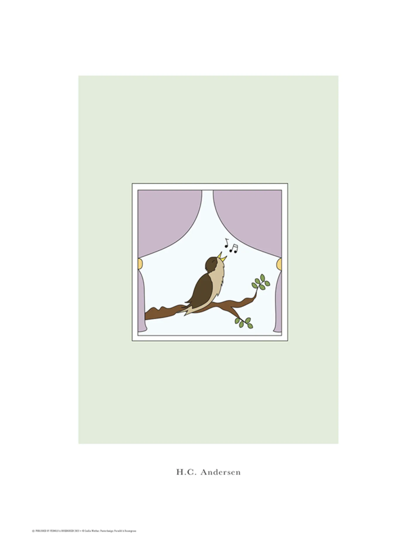 Discount Søstrene Grene Schweiz Poster Die Nachtigall A3 Multi