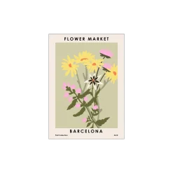 New Søstrene Grene Schweiz Poster Flower Market Barcelona 50 X 70 Lemon
