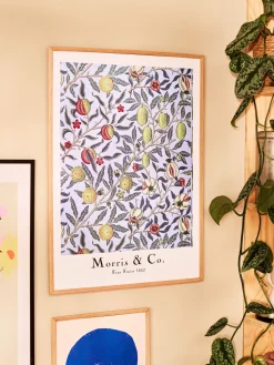 New Søstrene Grene Schweiz Poster Four Fruits 50 X 70 Misty Blue
