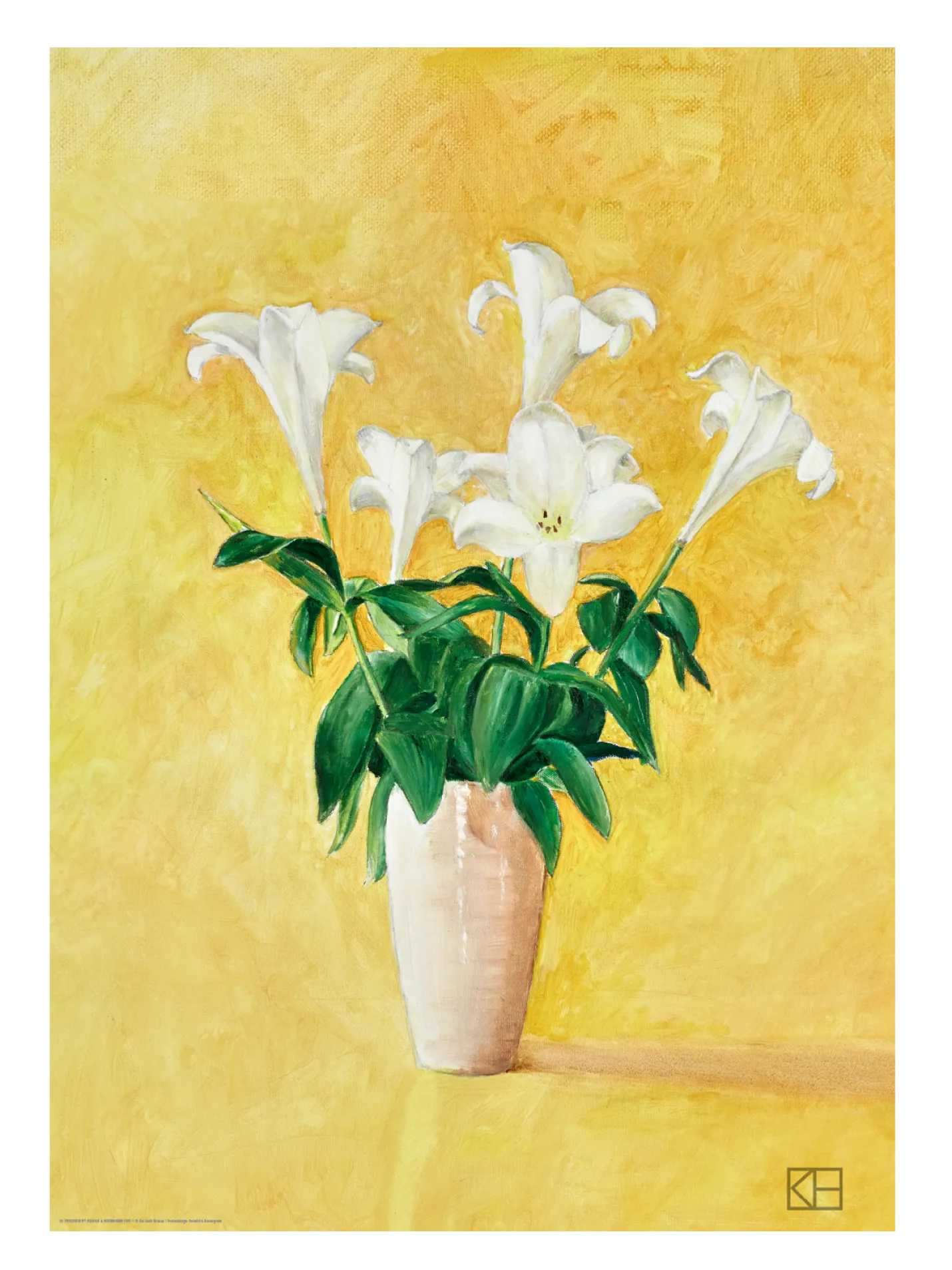 Clearance Søstrene Grene Schweiz Poster Lilien In Vase 50 X 70 Multi