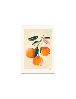Hot Søstrene Grene Schweiz Poster Oranges A4 Peach