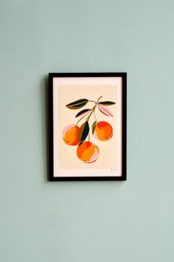 Hot Søstrene Grene Schweiz Poster Oranges A4 Peach