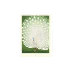 Clearance Søstrene Grene Schweiz Poster Peacock A3 Fern Green