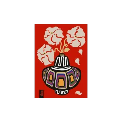 Hot Søstrene Grene Schweiz Poster Ukiyo Vase Flower Rainbow Red 50 X 70 Brick Red