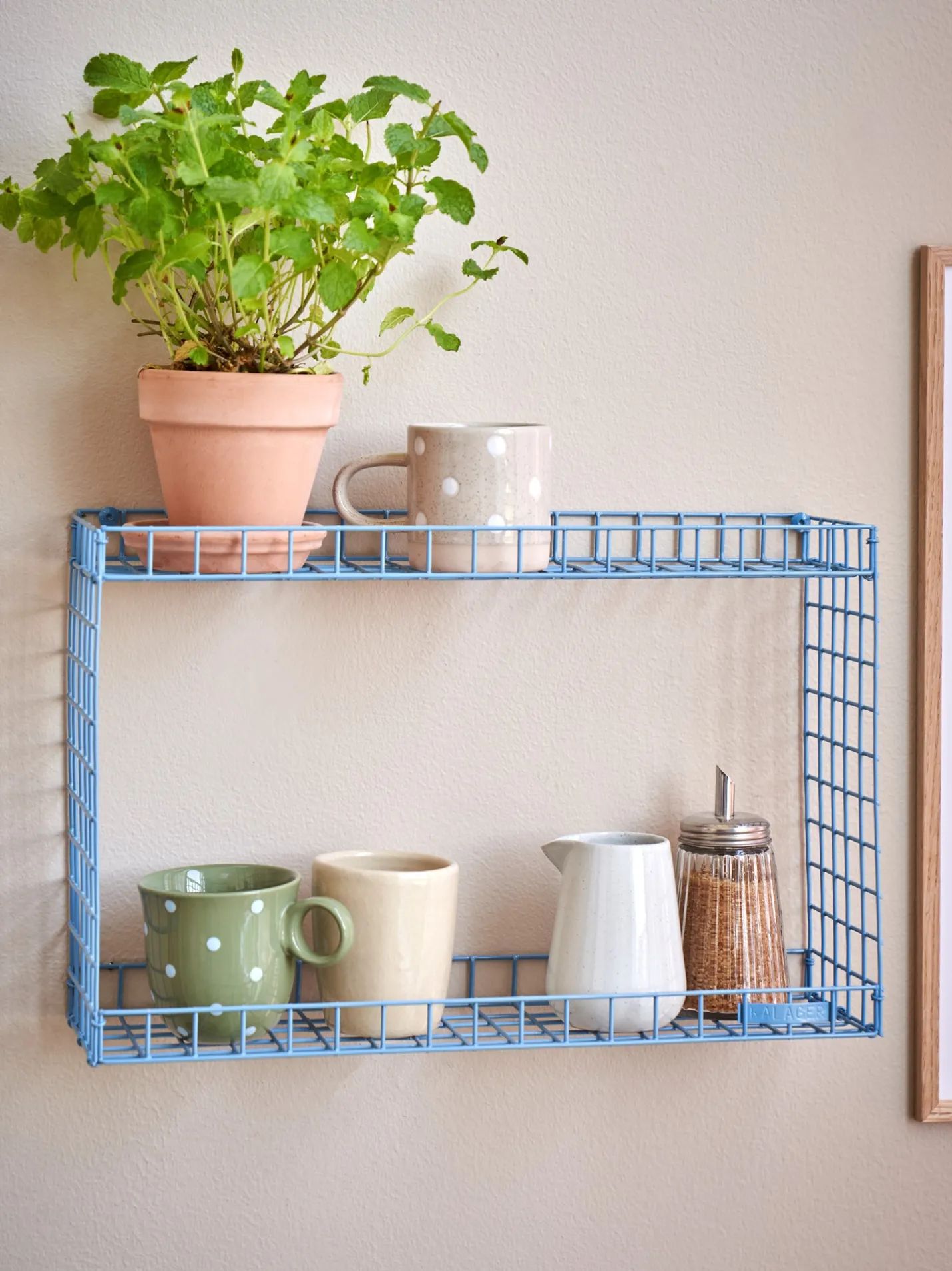 Outlet Søstrene Grene Schweiz RACK Wandregal Smokey Blue