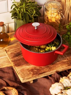 Outlet Søstrene Grene Schweiz Schmortopf Mit Deckel 2,5 L Tomato Red