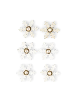 Discount Søstrene Grene Schweiz Schneeflocken-Aufkleber White