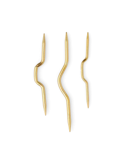 Clearance Søstrene Grene Schweiz Stricknadeln Für Zopfmuster Gold