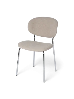 Clearance Søstrene Grene Schweiz Stuhl Mit Bouclé-Stoff Off White