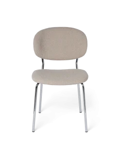 Clearance Søstrene Grene Schweiz Stuhl Mit Bouclé-Stoff Off White