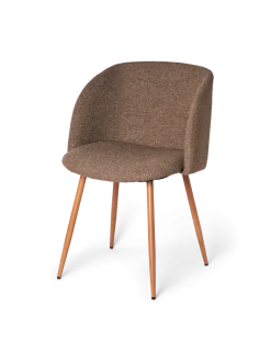 New Søstrene Grene Schweiz Stuhl Mit Bouclé-Stoff Brown