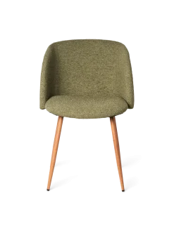 Sale Søstrene Grene Schweiz Stuhl Mit Bouclé-Stoff Olive Green