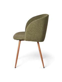 Sale Søstrene Grene Schweiz Stuhl Mit Bouclé-Stoff Olive Green