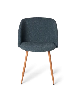 Søstrene Grene Schweiz Stuhl Mit Bouclé-Stoff Blue