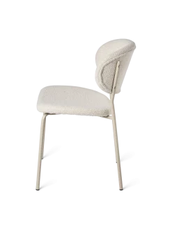 Online Søstrene Grene Schweiz Stuhl Mit Bouclé-Stoff 2er-Pack Off White