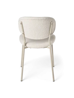 Online Søstrene Grene Schweiz Stuhl Mit Bouclé-Stoff 2er-Pack Off White