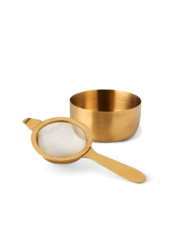 Clearance Søstrene Grene Schweiz Teesieb-Set Brass