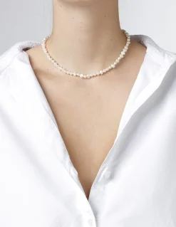 Sale Søstrene Grene Schweiz Timeless Pearl Halskette Off White
