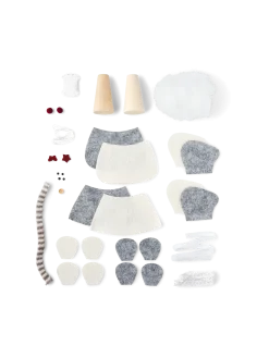 Outlet Søstrene Grene Schweiz Weihnachtsmäuse DIY-Set Grey