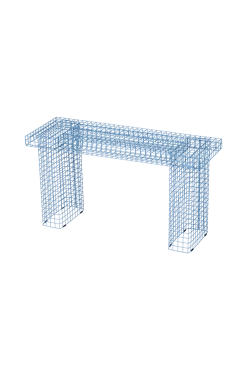 Søstrene Grene Schweiz WIRE BENCH Bank Smokey Blue