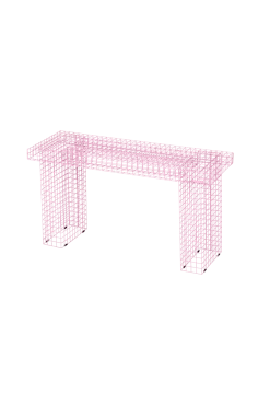 New Søstrene Grene Schweiz WIRE BENCH Bank Rose