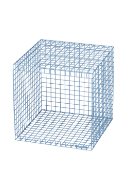 Discount Søstrene Grene Schweiz WIRE CUBIC Würfelregal Smokey Blue