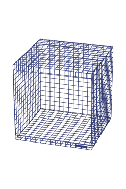 New Søstrene Grene Schweiz WIRE CUBIC Würfelregal Navy